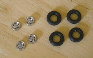 1/43rd scale 15"  5 spoke alloy wheels  and tyres by K&R Replicas  - Picture 1 of 3