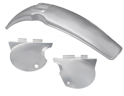 Front Fender Side Cover Set For Yamaha XT500 1978 XT 500 Crystal Silver 4-039 - Image 1 of 4