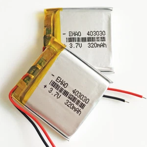 2 pcs 3.7V 320mAh Li Polymer Lipo Rechargeable Battery 403030 For Mp3 Camera GPS - Picture 1 of 5