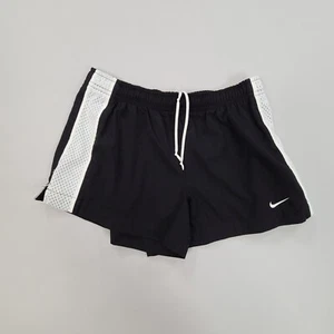 Nike Shorts Girls Large Black Running Training Workout Comfort Gym Youth Kids - Picture 1 of 9