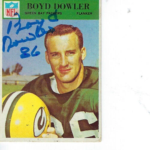 BOYD DOWLER SIGNED 1966 PHILADELPHIA #84 - GREEN BAY PACKERS - Image 1 of 1