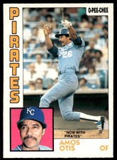 1984 O-Pee-Chee Amos Otis Pittsburgh Pirates #53