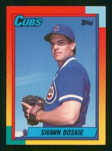 SHAWN BOSKIE RC 1990 TOPPS TRADED TIFFANY 90 NO 10T NRMINT+             21431