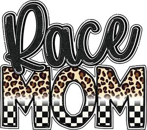 Race Mom Racing Iron On Transfer For T-Shirt + Other Light & Dark Fabrics #1 - Picture 1 of 4
