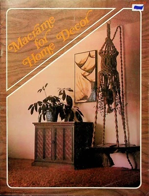 Macramé For Home Decor Plant & Wall Hanger Bed Cover Projects Patterns Crafts - Image 1 of 4