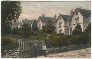 BUDLEIGH SALTERTON, WESTBORO' TERRACE - Devon Postcard, Frith - Picture 1 of 2