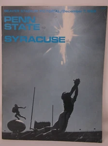 December 7 1968 SYRACUSE vs PENN STATE Program - Picture 1 of 7
