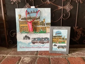 RARE! NEW CHRISTMAS VACATION 16 PACK CHRISTMAS CARDS + MED GIFT BAG HALLMARK NWT - Picture 1 of 11