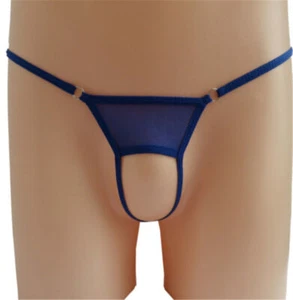 US Damen Männer Sexy Dessous Mini Micro Höschen Tanga G-String Unterwäsche T-Back - Bild 1 von 13