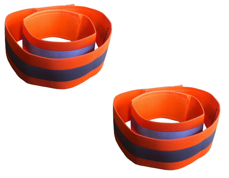 Bandas reflectantes 4 piezas brazalete elástico pulsera tobillo pierna correas reflector de seguridad Foto 1 de 1