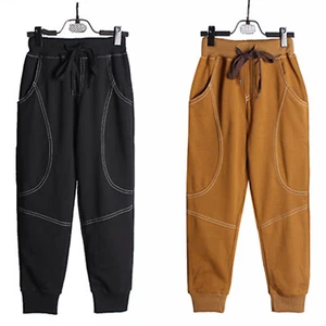 Kids Boys Elastic Waistband Sweatpants Exercise Drawstring Trousers with Pockets - Picture 1 of 58