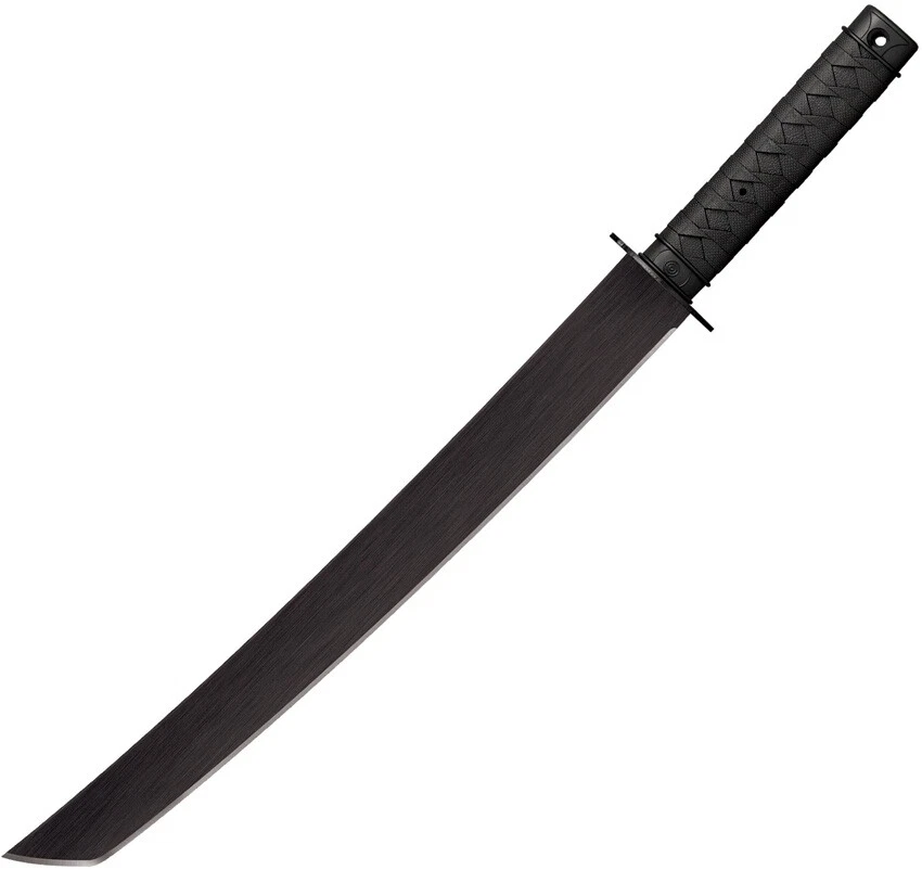 Machete táctico Wakizashi Cold Steel 18" negro 1055HC hoja de acero polipropileno Foto 1 de 1