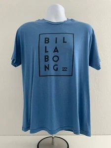 Billabong Mens Size L Blue Casual Short Sleeve Crew Neck T Shirt Cotton Blend - Picture 1 of 7