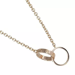 CARTIER baby love Necklace K18 Pink Gold 7.2g Women - Picture 1 of 10