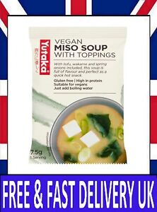 Yutaka Instant Miso Soup Vegetarian 7.5 g (Pack of 10) - Free & Fast Delivery UK
