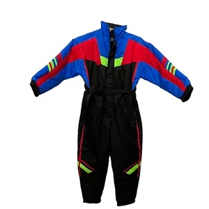 Apparatus Schneeanzug Ski Damen Größe 20 Vintage Colorblock rot blau grün schwarz - Bild 1 von 23