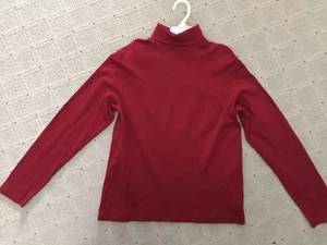 Youth XL(14) Long Sleeve Burgundy Turtleneck EUC - Picture 1 of 7
