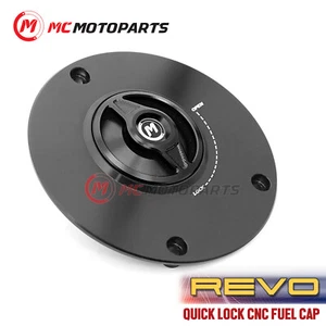 Black REVO Fuel Tank Cap For Kawasaki Z1000 SX Z750 Z800 Z900RS Caf茅 - Picture 1 of 11