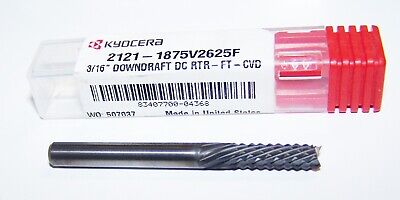 3/16  (.1875 ) Carbide Diamond Cut Router Burr Down Cut Cvd Coat 2121-1875v2625f • 18.36£