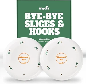 WHYGOLF Alignment Discs – Versatile Golf Training Aid for Swing Plane, Path, Po - Picture 1 of 5