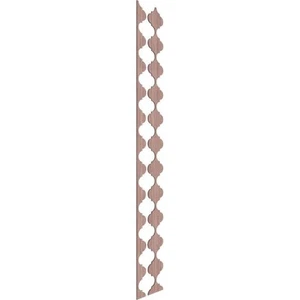 Ekena Millwork Marrakesh 94 in. H x 0.25 in. W Slatwall Panels in Walnut 12-Pack - Picture 1 of 12