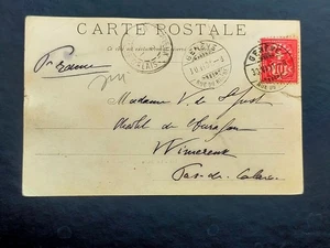 Suiza, Ginebra, Rue du Rhône a Francia, Calais, Wimereux 1930 tc1006 - Picture 1 of 2