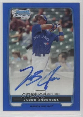 2012 Bowman Chrome Prospects Blue Refractor /150 Jacob Anderson #BCP83 Auto - Image 1 of 2