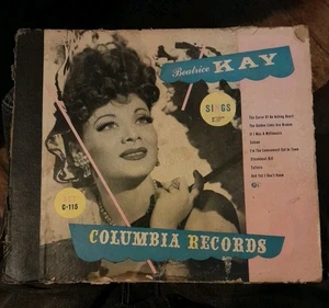 Vintage Beatrice Kay Sings Columbia Records C-115 78 rpm 4 Album Boxed Set - Picture 1 of 11