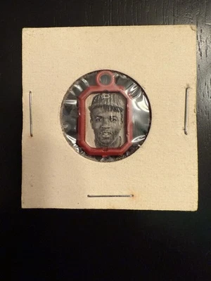 Dije de foto de béisbol Jackie Robinson Brooklyn Dodgers años 50 marco rojo sellado Foto 1 de 2