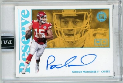 Patrick Mahomes II 签名 2018 帕尼尼封装储备 #RS-PM 黑盒 1/1 — 第 1/2 张图片
