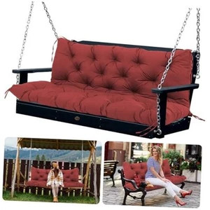 Outdoor Porch Swing Cushions Waterproof Patio Swing Cushions 3 Seater - Picture 1 of 7
