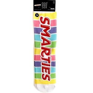 Odd Sox Smarties Candy Crew Socks Pastel Stripes Mens Womens Gift