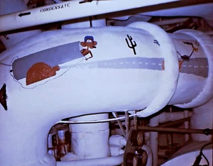 Kodachrome Slide, Roadrunner Drawing, Engine Room, Military Naval Ship, Vietnam - Picture 1 of 1