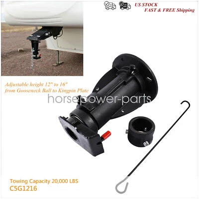 12" to 16" Adjustable Cushioned 5th-Wheel-to-Gooseneck Adapter #C5G1216 - Image 1 of 4