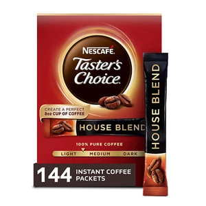 Taster's Choice, House Blend Light Medium Roast Instant Kaffee, 8 Boxen (144 Pac - Bild 1 von 12