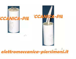 CONDENSATORE MOTORE ELETTRICO MONOFASE ELETTROPOMPA CAPACITA' MICROFARAD - Foto 1 di 2