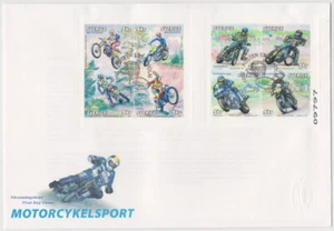 Sweden FDC 2002, Motorcycle Sport, Enduro, Motocross, Speedway, Trial, Mint - Picture 1 of 1