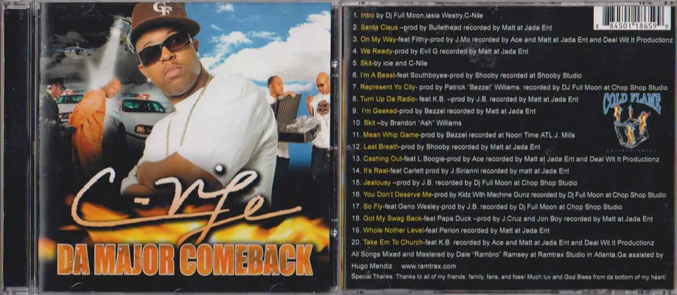 !@#$ C-Nile - Da Major Comeback Alabama Rap G-Funk !@#$ Foto 1 de 1