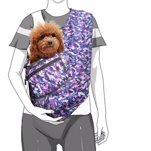 Bolso bandolera plegable con estampado de camuflaje de malla para perro/gato tamaño pequeño - Imagen 1 de 33