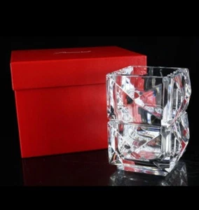 BACCARAT Glass LOUXOR PENCIL CUP Crystal VASE VOTIVE Clear from JAPAN - Picture 1 of 11