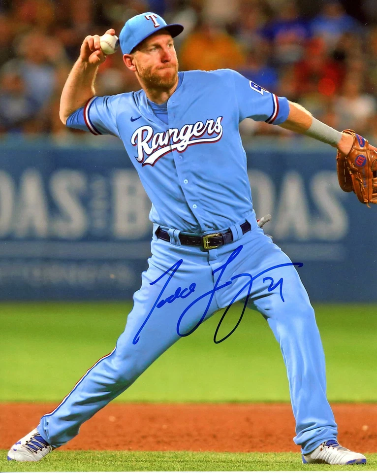 Todd Frazier Autographed 8x10 Texas Rangers Free Shipping #5 - Image 1 of 1