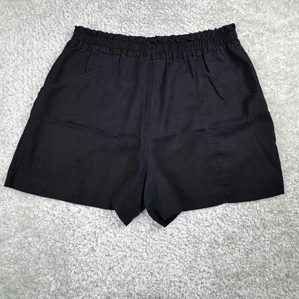 Bolsa de papel negra Elizabeth And James cintura alta corta para mujer XL Foto 1 de 4