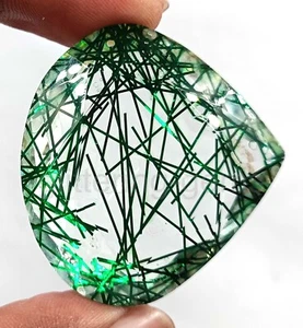 Natural 120 Ct Rutilated Quartz Transparent Pear Shape Certified Loose Gem 5DOS - Picture 1 of 7