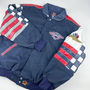 RARE Ltd.Edition Indianapolis F1 Grand Prix 2001 Leather Varsity Jacket, XL - Picture 1 of 4