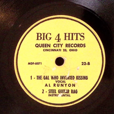 AL RUNYON  RAG THE GAL WHO INVENTED KISSING/STEEL GULTAR RAG/DEEP  78RPM  170-19 - Image 1 of 3