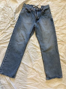 Vintage Gap Loose Fit Baggy Men's 29 X 29 Blue Wash Jeans Made Mexico - Picture 1 of 10