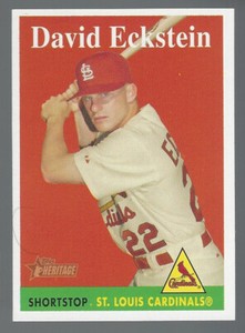 David Eckstein 2007 Topps Heritage YT Card# 8a 