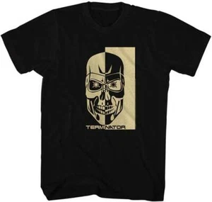 The Terminator 80's Movie Skull Photo Black & White Men's T Shirt - Picture 1 of 3