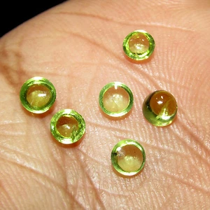1.65Cts 6 Pieces 100% Natural Oval Cut Brazilian Green Peridot Gemstone CH 5142 - Picture 1 of 2