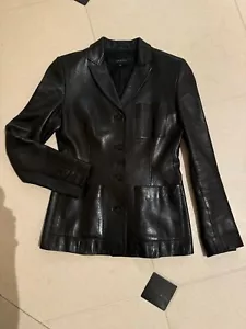 VINTAGE Gucci Leder Blazer Damen, schwarz ⚫️ - Bild 1 von 5